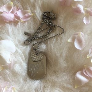 Dolce & Gabbana Heart / Dog Tag Necklace.